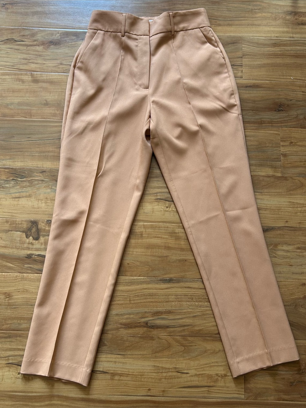 ASOS Cropped Tailored Pants in Light Peach